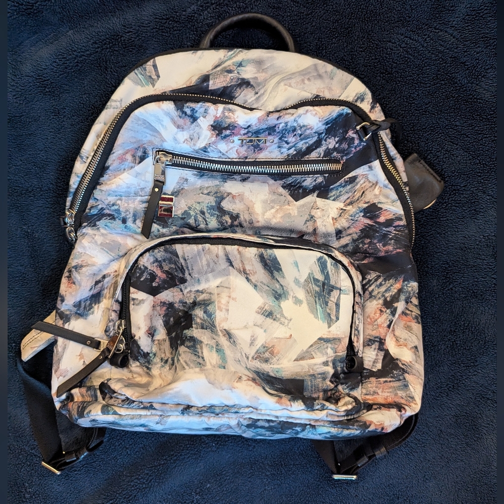 EUC Tumi Voyageur Hilden Abstract Print Laptop Backpack